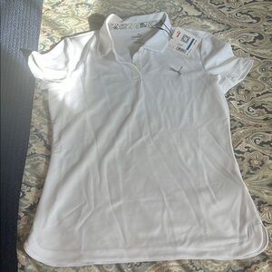 Puma White Polo Shirt
